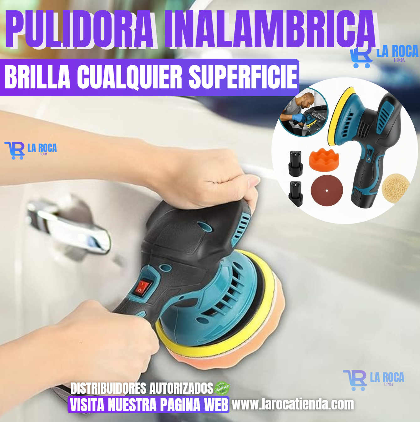 PULIDORA INALAMBRICA|BRILLA CUALQUIER SUPERFICIE