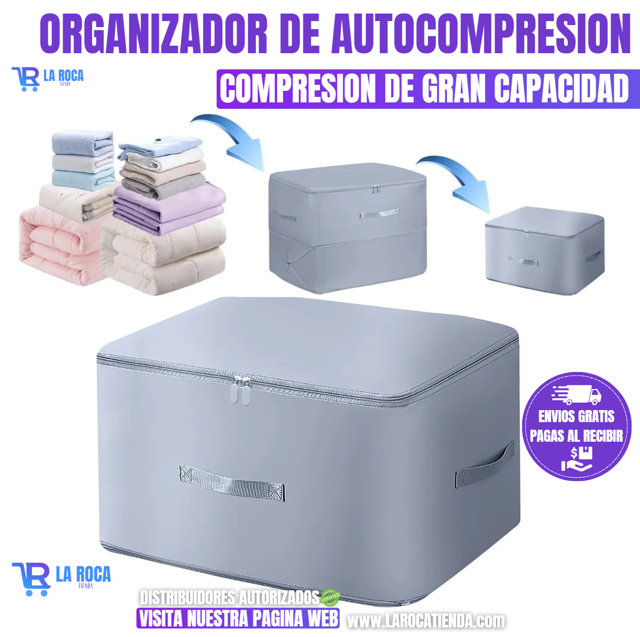 ORGANIZADOR DE AUTOCOMPRESION|AHORRADOR DE ESPACIO