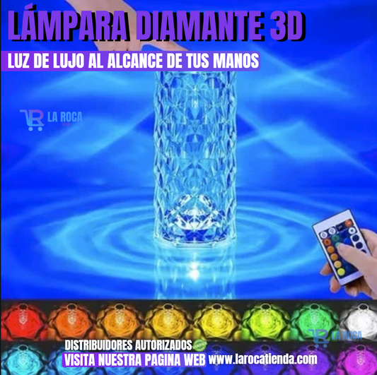 LÁMPARA DIAMANTE 3D|ILUMINA TUS SUEÑOS, BRILLA COMO UN DIAMANTE