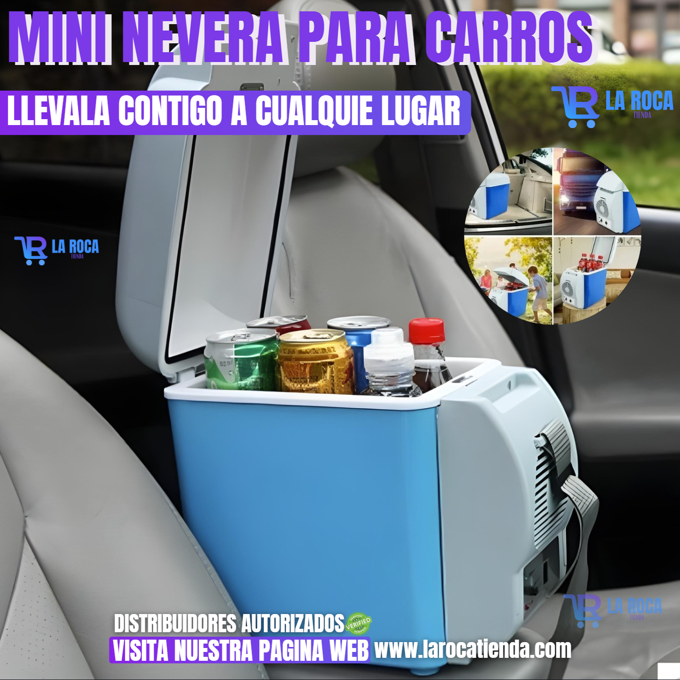 MINI NEVERA PARA CARROS DE 7.5 LITROS