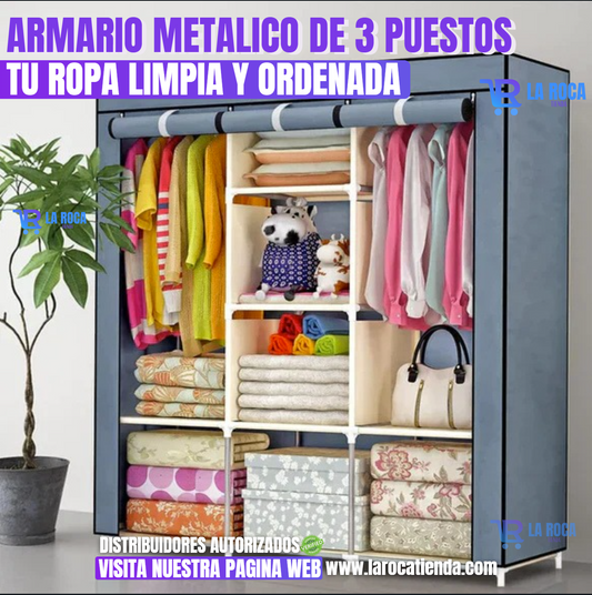 ARMARIO METALICO DE 3 PUESTOS