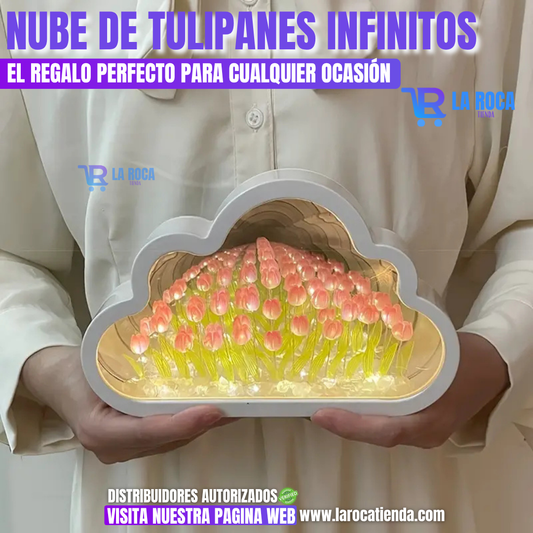 NUBE LAMPARA DE TULIPANES INFINITOS