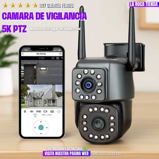 CÁMARA DE VIGILANCIA 5K PTZ|PROTECCIÓN INTELIGENTE, TRANQUILIDAD GARANTIZADA