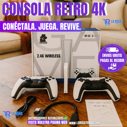 CONSOLA RETRO 4K DIVERSION ILIMITADA