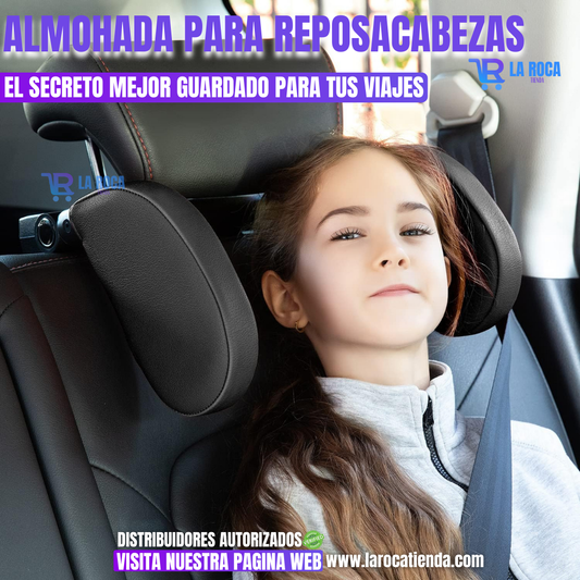 ALMOHADA PARA REPOSACABEZAS DE COCHE | DESCANSO PERFECTO EN TUS VIAJES 💤