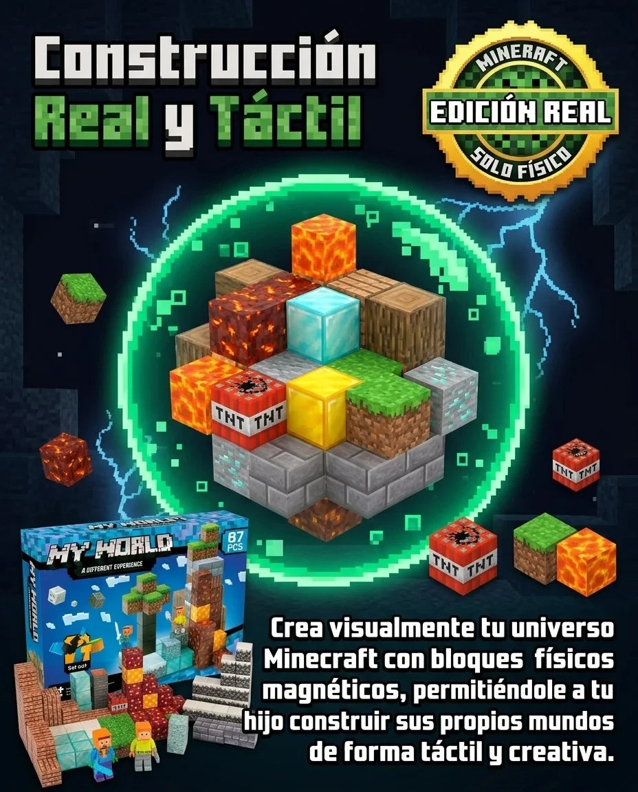 BLOQUES MAGNETICOS DE MINECRAFT