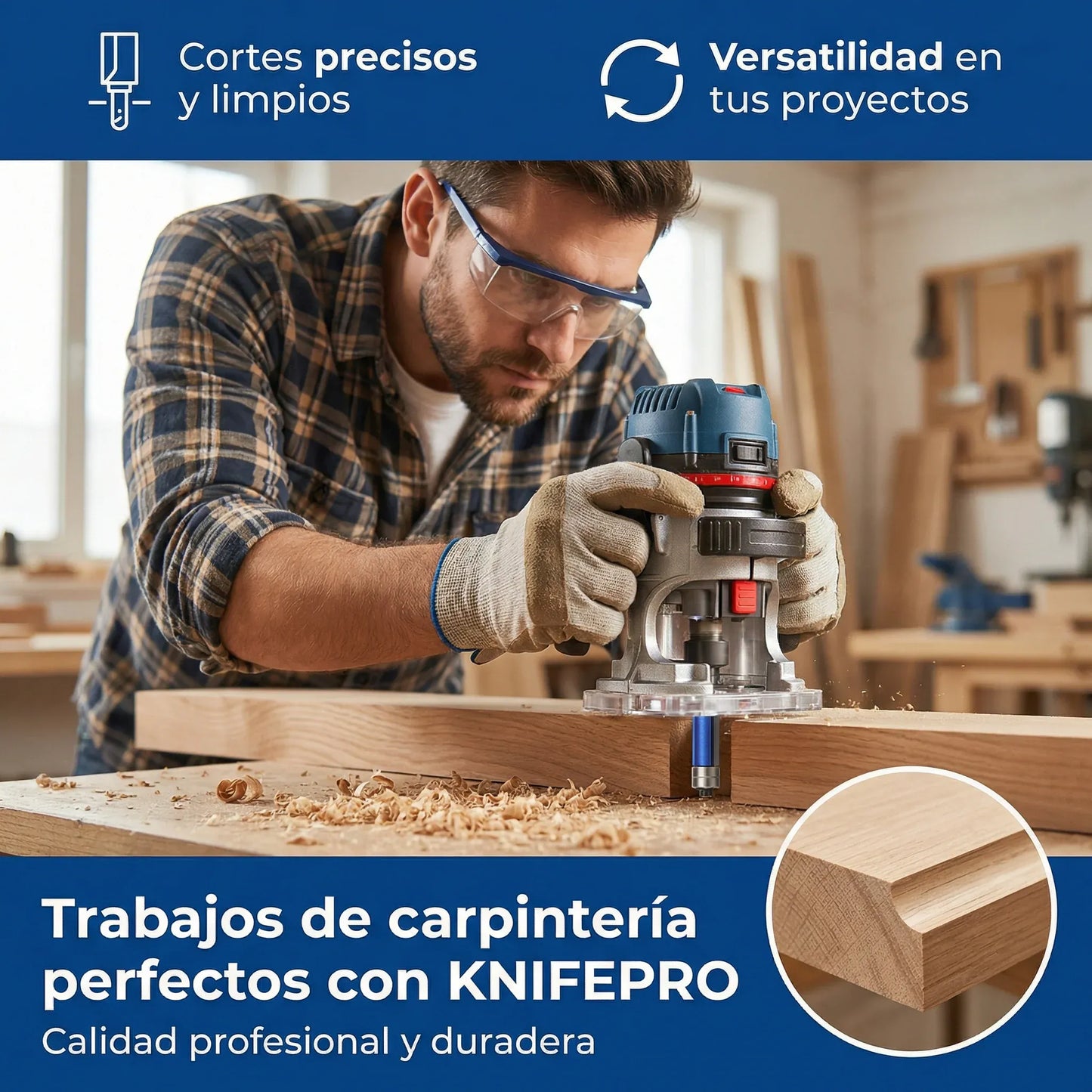 KNIFEPRO  REBAJADORA DE MADERA