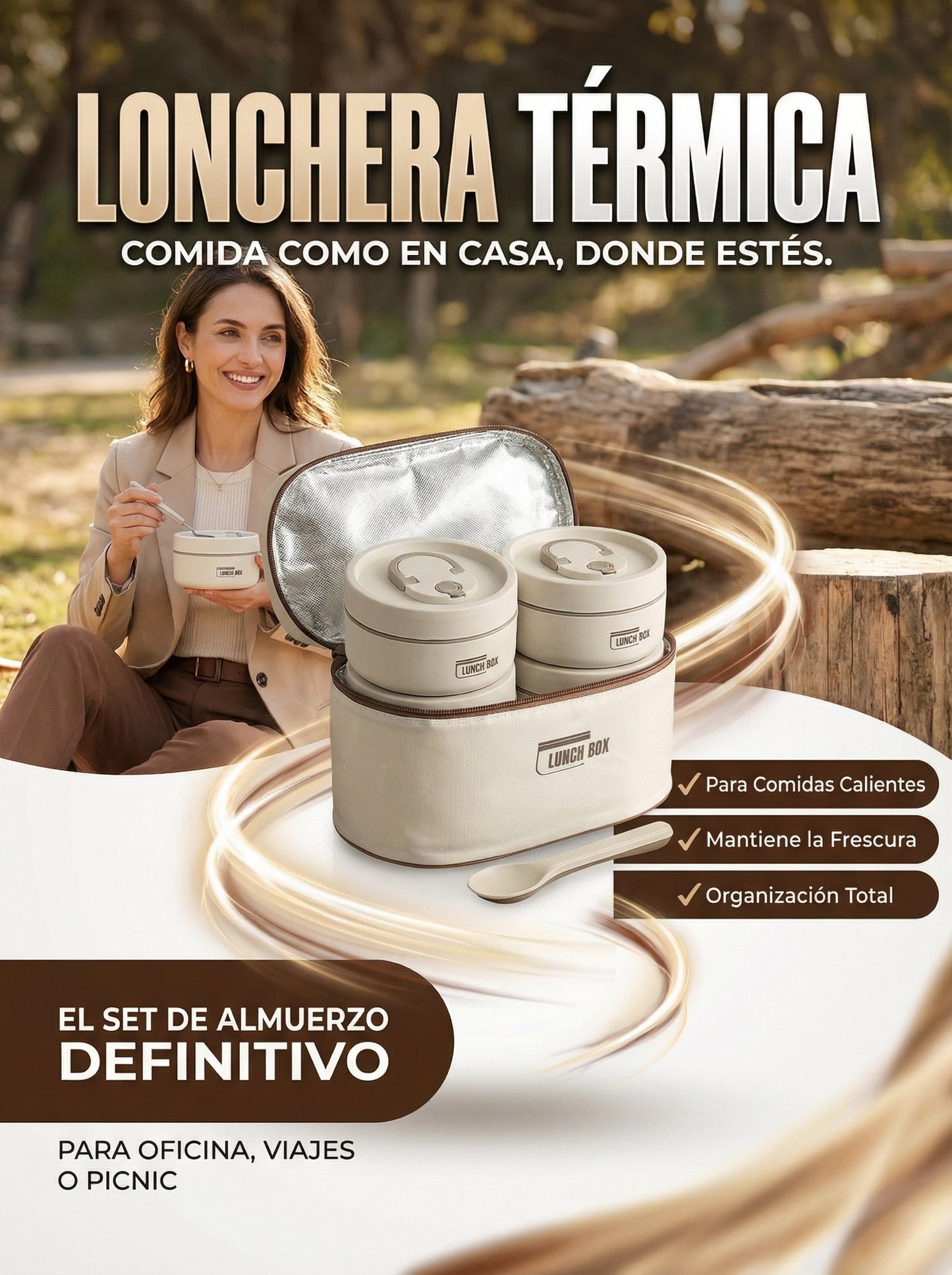 LONCHERA TÉRMICA DE ACERO INOXIDABLE|MANTÉN TU COMIDA CALIENTE DONDE VAYAS