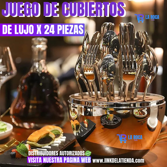 JUEGO DE CUBIERTOS DE LUJO X 24 PIEZAS