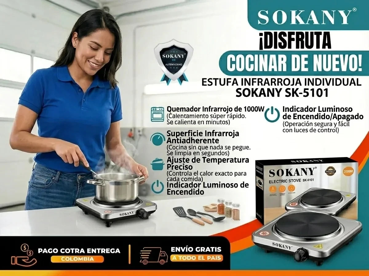 ESTUFA 1 PUESTO SOKANY SK-5101