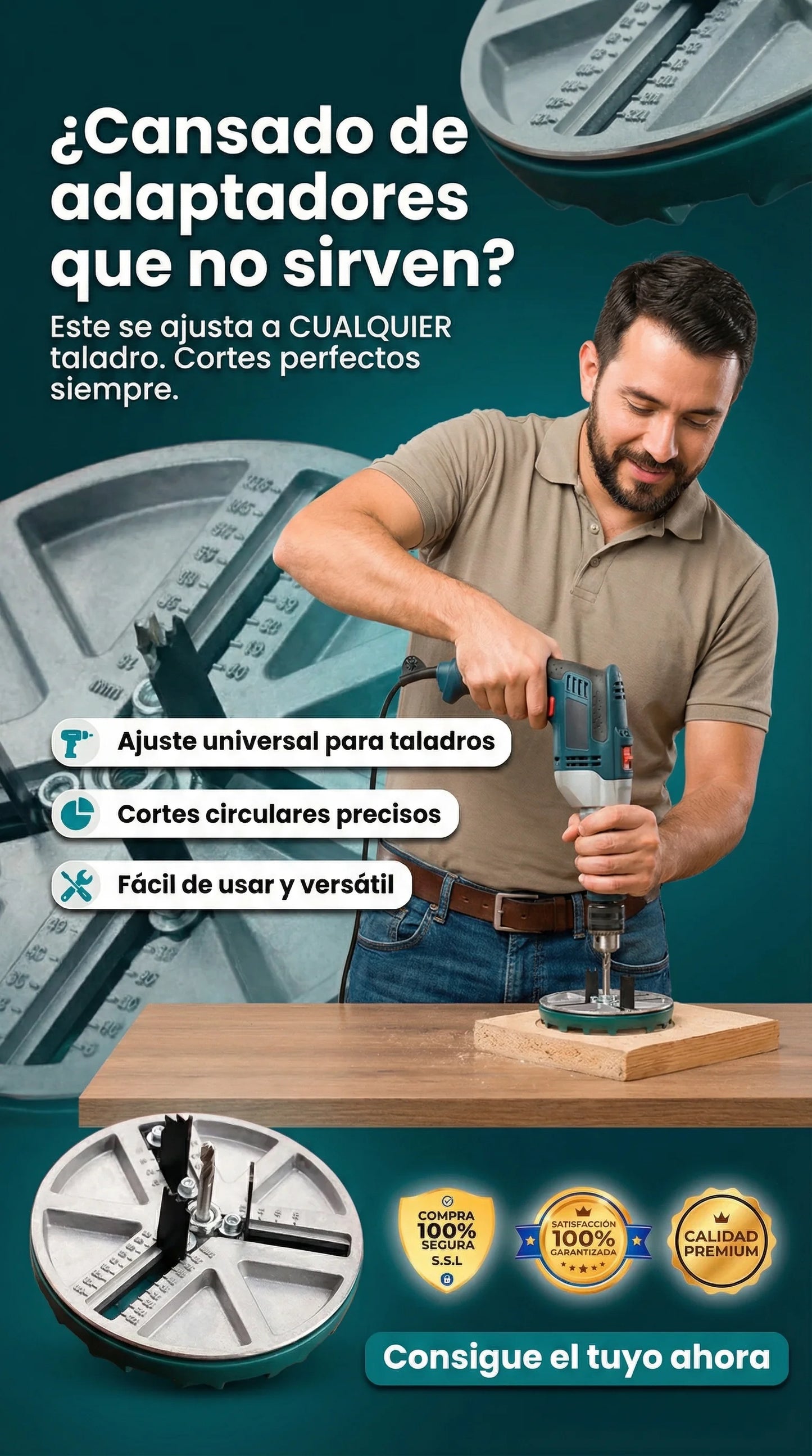 ADAPTADOR PARA TALADRO DE SIERRA CIRCULAR AJUSTABLE