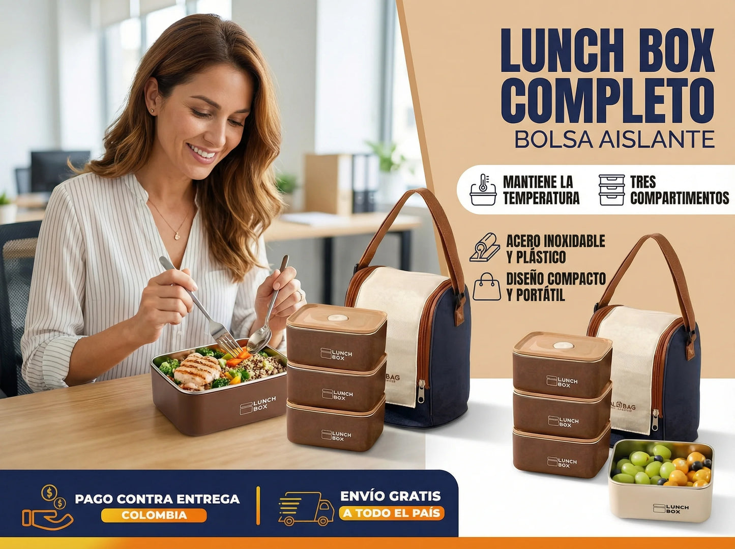 LUNCH BOX PACK X3